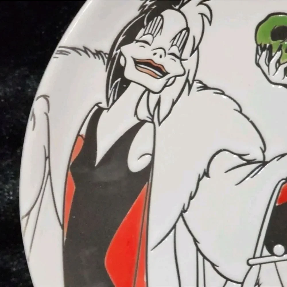 Disney Villains Hand Painted Collector Plates- Set Of 4‎